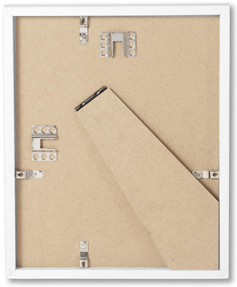 Opposite Wall - Set of 2-8.5 x 11 in - White Solid Wood Picture Frames - Lightweight, Versatile & Shatterproof - Wall Hanging & Tabletop Photo Frame - Office, Gallery & Home Decor - Image 2